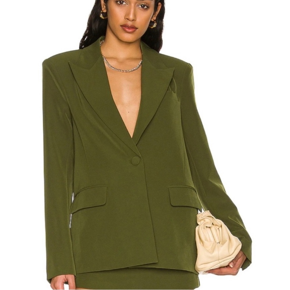Camila Coelho Morena Green Blazer & Skort Set